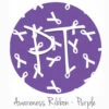 12"x12" Patterned Heat Transfer Vinyl - Awareness Ribbon - Purple -EXPRESSIONS VINYL Sales AwarenessRibbon Purple 08157.1554237622