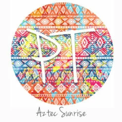 12"x12" Patterned Heat Transfer Vinyl - Aztec Sunrise