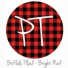 12"x12" Patterned Heat Transfer Vinyl - Buffalo Plaid - Bright Red -EXPRESSIONS VINYL Sales BuffaloPlaid BrightRed 88200.1574351471
