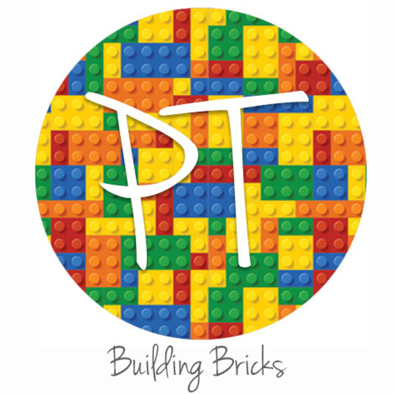 12"x12" Patterned Heat Transfer Vinyl - Building Bricks 3 12"x12" Patterned Heat Transfer Vinyl - Building Bricks