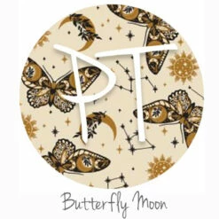 12" X 12" Patterned Heat Transfer - Butterfly Moon