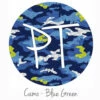 12"x12" Patterned Heat Transfer Vinyl - Camo Blue Green -EXPRESSIONS VINYL Sales Camo BlueGreen 59785.1557421218