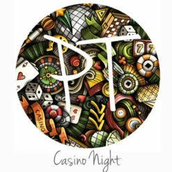 12"x12" Patterned Heat Transfer Vinyl - Casino Night