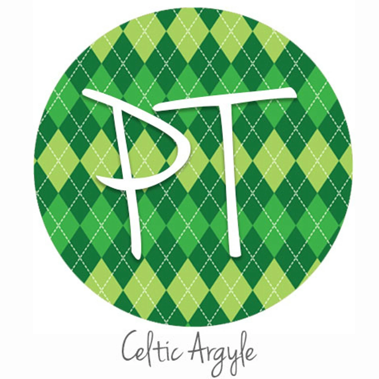 12"x12" Patterned Heat Transfer Vinyl - Celtic Argyle 3 12"x12" Patterned Heat Transfer Vinyl - Celtic Argyle