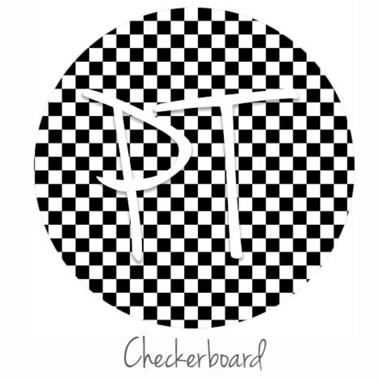 12"x12" Patterned Heat Transfer Vinyl - Checkerboard 3 12"x12" Patterned Heat Transfer Vinyl - Checkerboard