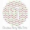 12"x12" Patterned Heat Transfer Vinyl - Christmas Party Polka Dots
