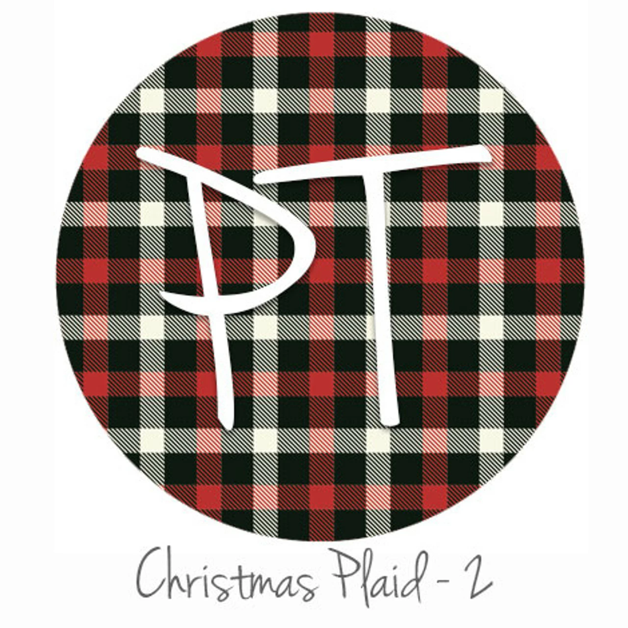 12"x12" Patterned Heat Transfer Vinyl - Christmas Plaid #2 3 12"x12" Patterned Heat Transfer Vinyl - Christmas Plaid #2