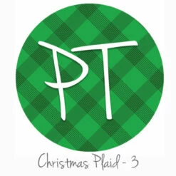 12"x12" Patterned Heat Transfer Vinyl - Christmas Plaid #3