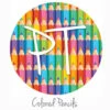 12"x12" Patterned Heat Transfer Vinyl - Colored Pencils -EXPRESSIONS VINYL Sales ColoredPencils 02462.1564595274