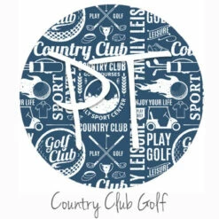 12"x12" Patterned Heat Transfer Vinyl - Country Club Golf