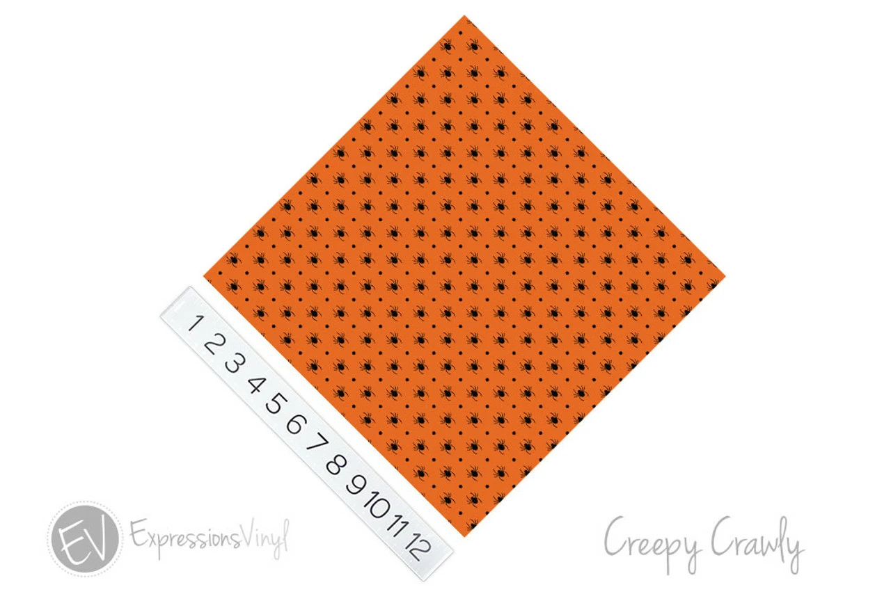 12"x12" Patterned Heat Transfer Vinyl - Creepy Crawly 4 12"x12" Patterned Heat Transfer Vinyl - Creepy Crawly - Image 2