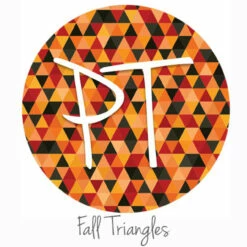 12"x12" Patterned Heat Transfer Vinyl - Fall Triangles