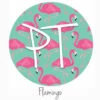 12"x12" Patterned Heat Transfer Vinyl - Flamingo