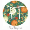 12"x12" Patterned Heat Transfer Vinyl - Floral Pumpkins -EXPRESSIONS VINYL Sales Floral Pumpkins Swatch 1 67553.1633455139