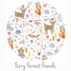 12"x12" Patterned Heat Transfer Vinyl - Furry Forest Friends -EXPRESSIONS VINYL Sales FurryForrestFriends 12714.1537395396