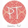 12"x12" Patterned Heat Transfer Vinyl - Geometric - Red