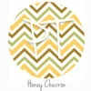 12"x12" Patterned Heat Transfer Vinyl - Honey Chevron