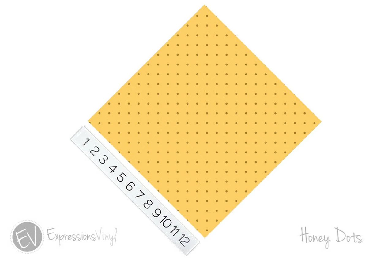 12"x12" Patterned Heat Transfer Vinyl - Honey Dots 4 12"x12" Patterned Heat Transfer Vinyl - Honey Dots - Image 2