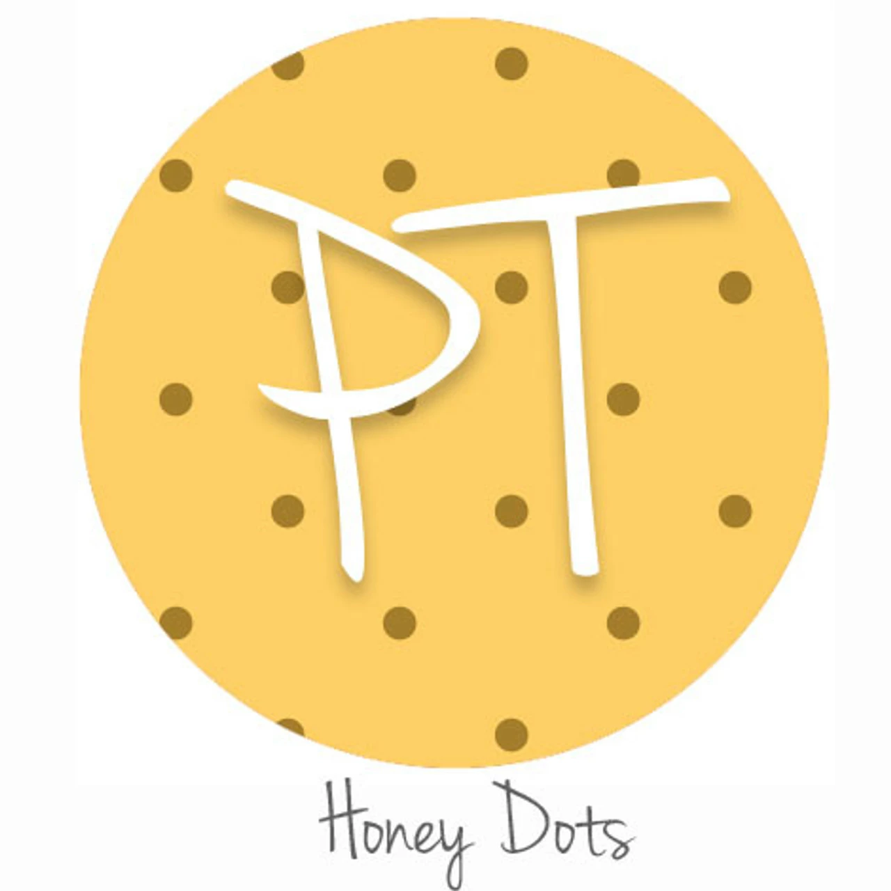 12"x12" Patterned Heat Transfer Vinyl - Honey Dots 3 12"x12" Patterned Heat Transfer Vinyl - Honey Dots