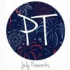 12"x12" Patterned Heat Transfer Vinyl - July Fireworks