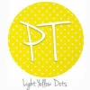 12"x12" Patterned Heat Transfer Vinyl - Dots - Light Yellow -EXPRESSIONS VINYL Sales LightYellowDots 52414.1525463104