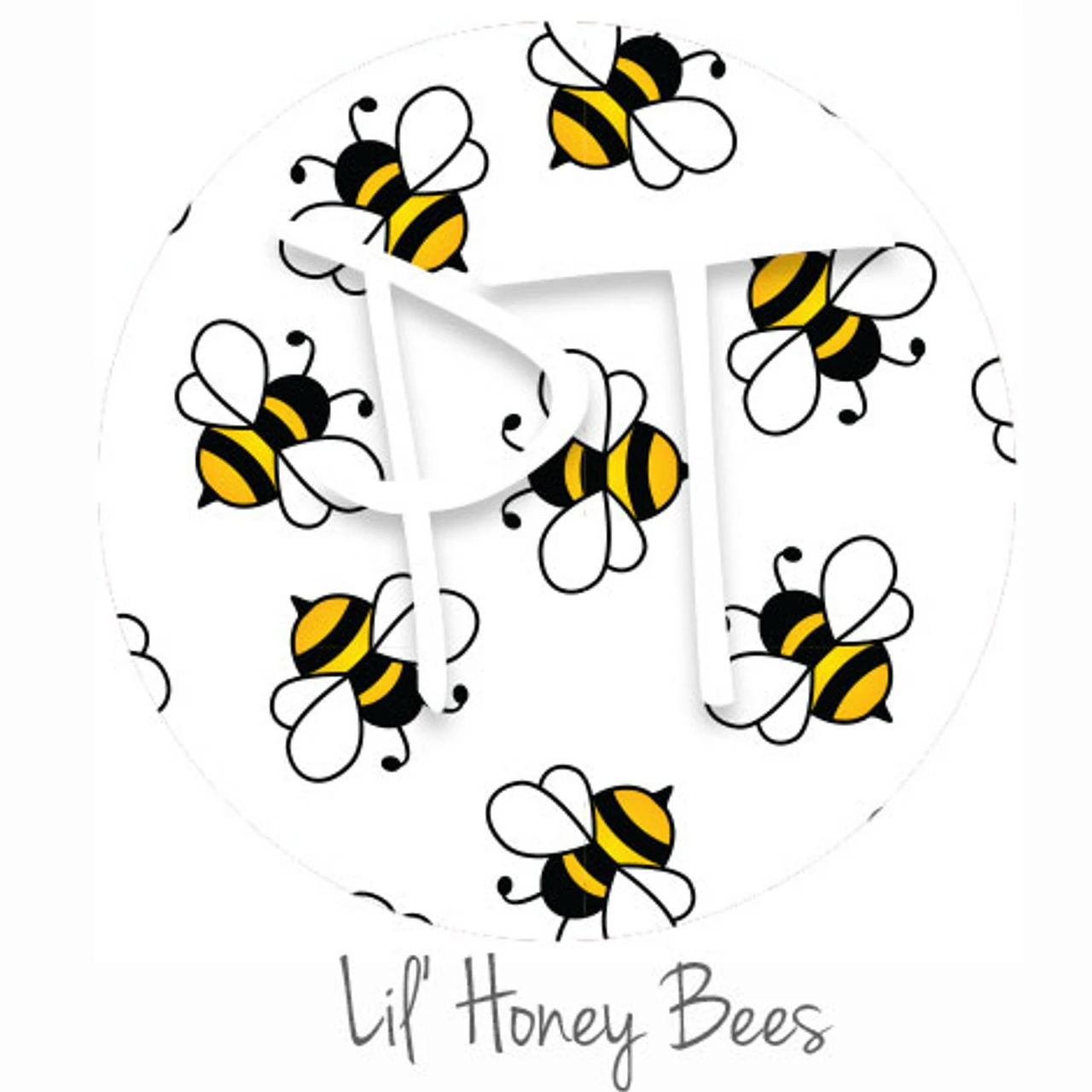 12"x12" Patterned Heat Transfer Vinyl - Lil' Honey Bees 3 12"x12" Patterned Heat Transfer Vinyl - Lil' Honey Bees