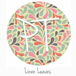 12"x12" Patterned Heat Transfer Vinyl - Linen Leaves
