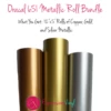 Oracal 651 Metallic 5ft. Roll Bundle -EXPRESSIONS VINYL Sales Metallic Text 83453.1680800615