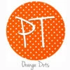 12"x12" Patterned Heat Transfer Vinyl - Dots - Orange -EXPRESSIONS VINYL Sales OrangeDots 52574.1525463097