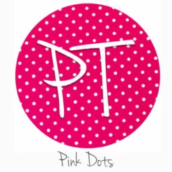 12"x12" Patterned Heat Transfer Vinyl - Dots - Pink