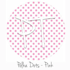 12"x12" Patterned Heat Transfer Vinyl - Polka Dots Pink