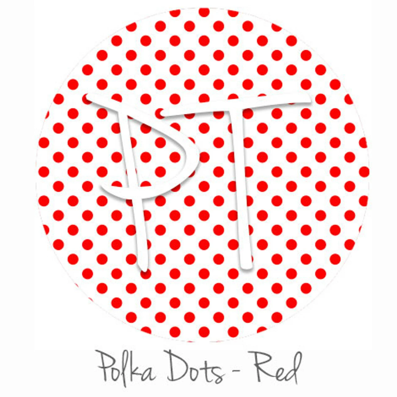 12"x12" Patterned Heat Transfer Vinyl - Polka Dots Red 3 12"x12" Patterned Heat Transfer Vinyl - Polka Dots Red
