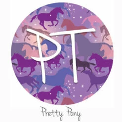 12"x12" Patterned Heat Transfer Vinyl - Pretty Pony