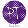 12"x12" Patterned Heat Transfer Vinyl - Dots - Purple