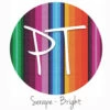 12"x12" Patterned Heat Transfer Vinyl - Serape Blanket - Bright 1 12"x12" Patterned Heat Transfer Vinyl - Serape Blanket - Bright -EXPRESSIONS VINYL Sales Serape Bright 35601.1570050498