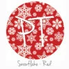 12"x12" Patterned Heat Transfer Vinyl - Snowflakes - Red -EXPRESSIONS VINYL Sales Snowflake Red 58556.1539622571