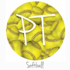 12"x12" Patterned Heat Transfer Vinyl - Softball