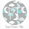 12"x12" Patterned Heat Transfer Vinyl -Sweet Dreams - Blue -EXPRESSIONS VINYL Sales SweetDreams Blue 71415.1554238262
