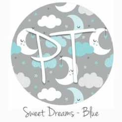12"x12" Patterned Heat Transfer Vinyl -Sweet Dreams - Blue