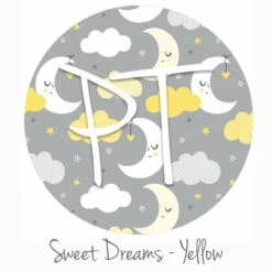 12"x12" Patterned Heat Transfer Vinyl -Sweet Dreams - Yellow