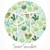 12"x12" Patterned Heat Transfer Vinyl - Sweet Succulent 1 12"x12" Patterned Heat Transfer Vinyl - Sweet Succulent -EXPRESSIONS VINYL Sales SweetSucculent 47511.1531411711