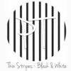 12"x12" Patterned Heat Transfer Vinyl - Thin Stripe Black & White