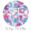 12"x12" Patterned Heat Transfer Vinyl - Tie Dye - Pink & Blue -EXPRESSIONS VINYL Sales Tie Dye PinkAndBlue 02720.1551215387