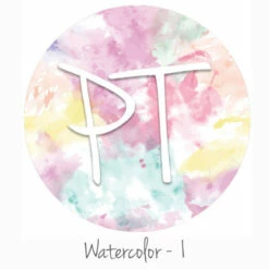 12"x12" Patterned Heat Transfer Vinyl - Watercolor 1