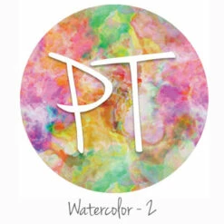 12"x12" Patterned Heat Transfer Vinyl - Watercolor 2