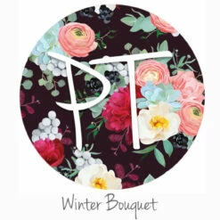 12"x12" Patterned Heat Transfer Vinyl - Winter Bouquet