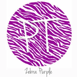 12"x12" Patterned Heat Transfer Vinyl - Zebra - Purple