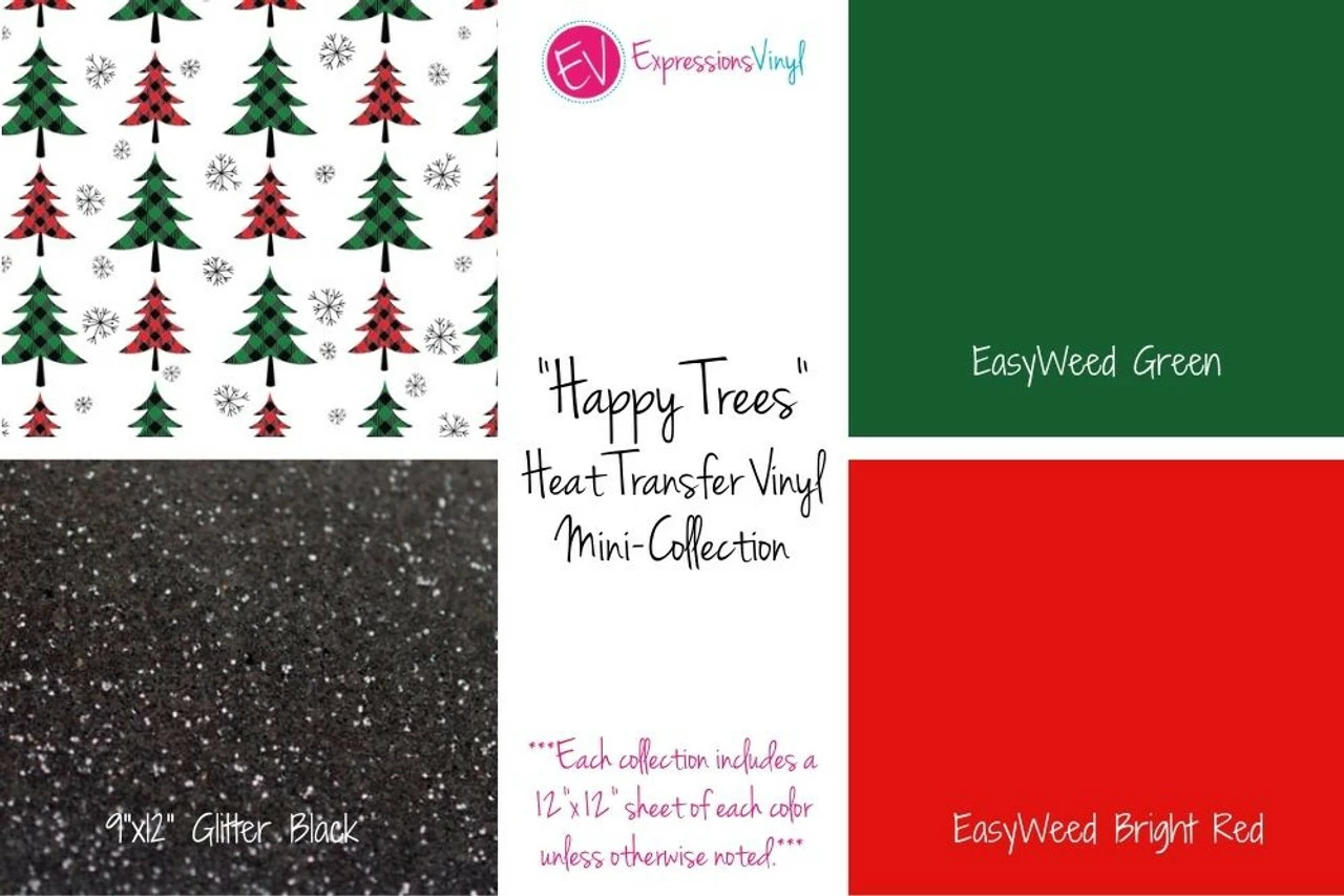 Happy Trees - Heat Transfer Mini-Collection 3 Happy Trees - Heat Transfer Mini-Collection